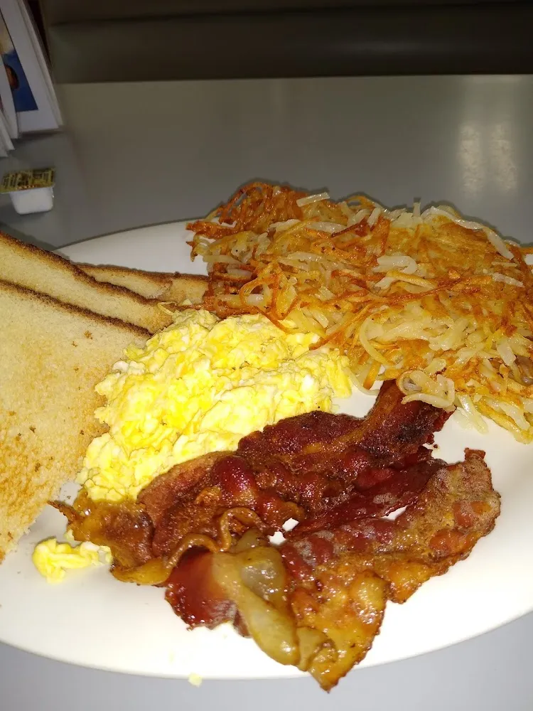 Hash Browns Bacon and Egg Toast